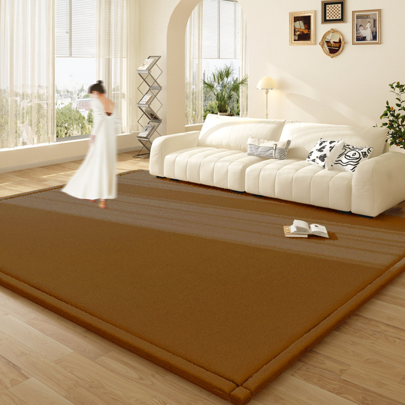 咖色奶油风复古地毯客厅加厚毛绒毯子沙发茶几毯家用房间满铺地垫,居家布艺,地毯,淘宝优惠券,粉丝福利购,淘宝优惠卷