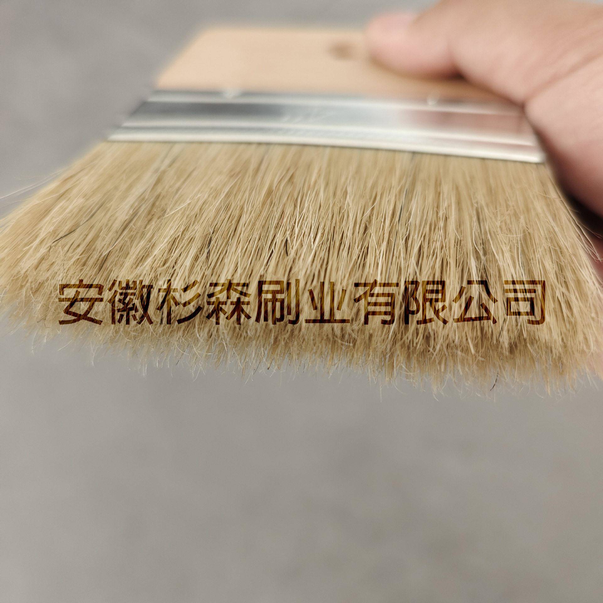 刷榉木鬃板刷工具刷4寸【接猪鬃榉木方刷术涂料毛艺猪毛猪油漆刷
