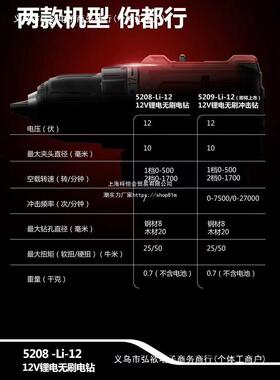 有52508通无刷手电手钻2BAN09冲击钻充电多功能大5767起子机电动