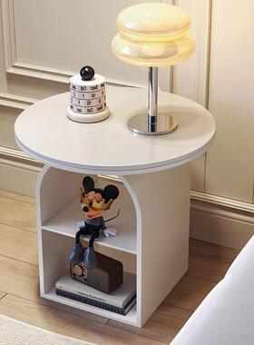 可法MUW式卧室黑色奶油风床头柜置物简约代移架动床边柜收纳柜小