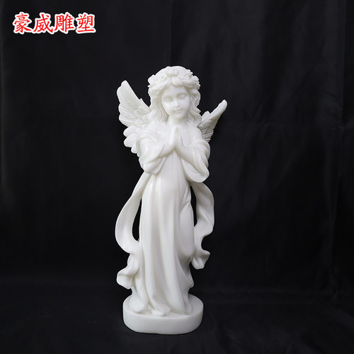 天然大理石人物雕像欧式汉白玉小天使室内外装饰工艺品摆件现货