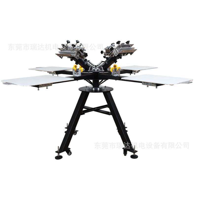 无新款机手动丝工印机印花4色纺布丝印机手动4色NM4位丝印机