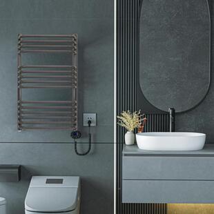电热架毛巾架智能卫间生浴室嵌入式温控加热棒加热毛巾DYM功多能