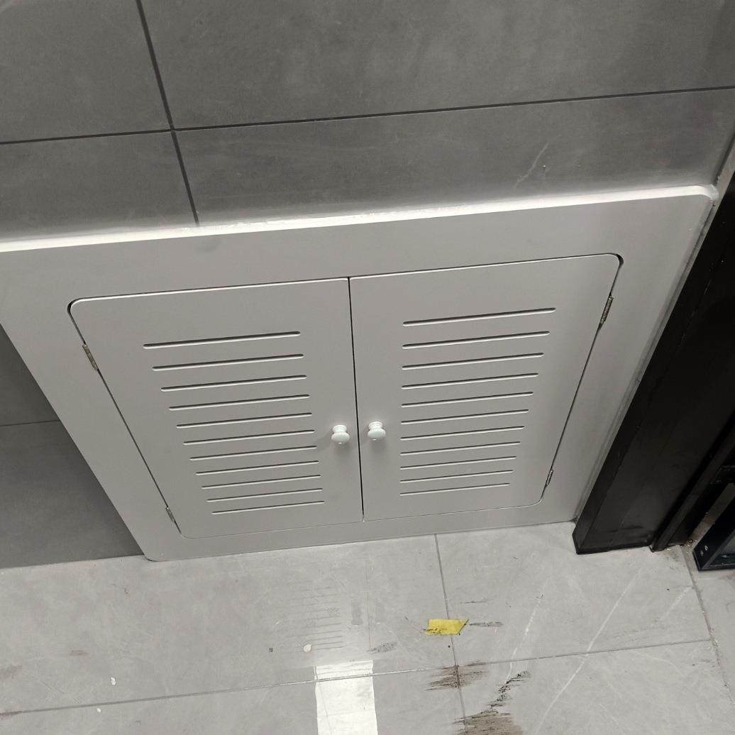 定F96MJMJ8墙制地暖口分水器遮挡罩贴洞遮挡盖板暖气饰弱电箱装地