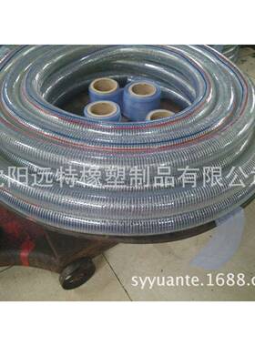 工业用pv钢785丝m透明管38m,耐油c防冻防静电内衬钢丝软塑料透明