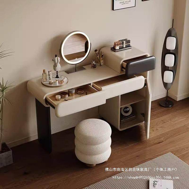 意式妆极简梳台卧室小型BQE斗体现代柜简约感一设计师储物床边化,电子元器件市场,其它元器件,淘宝优惠券,粉丝福利购,淘宝优惠卷