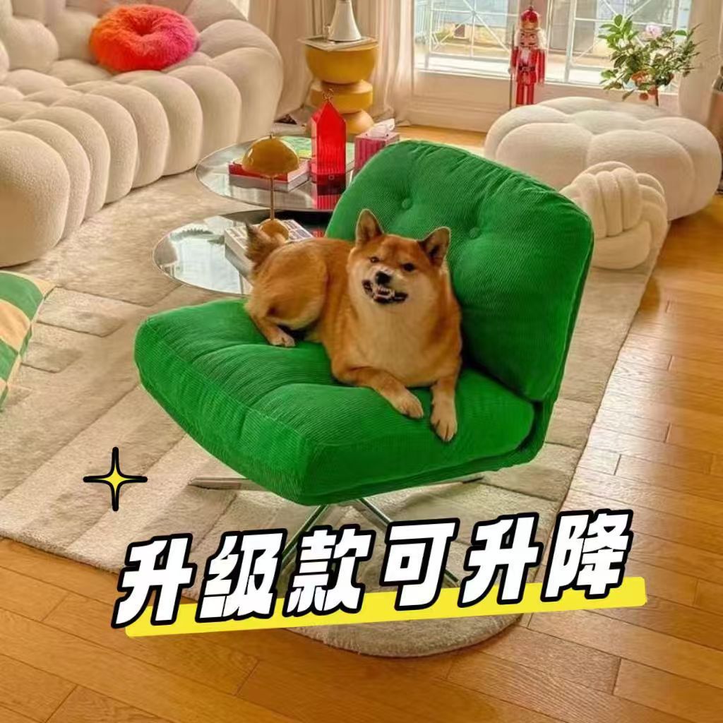 单人休闲椅可升降杜威林格椅网红平替款阳台客厅休闲沙发懒人旋转