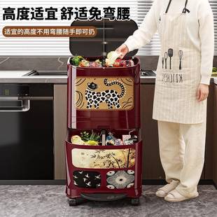 厨双房用ST1920款 家带盖分 室客厅卡通塑料大卧容量层高颜值脚踏式