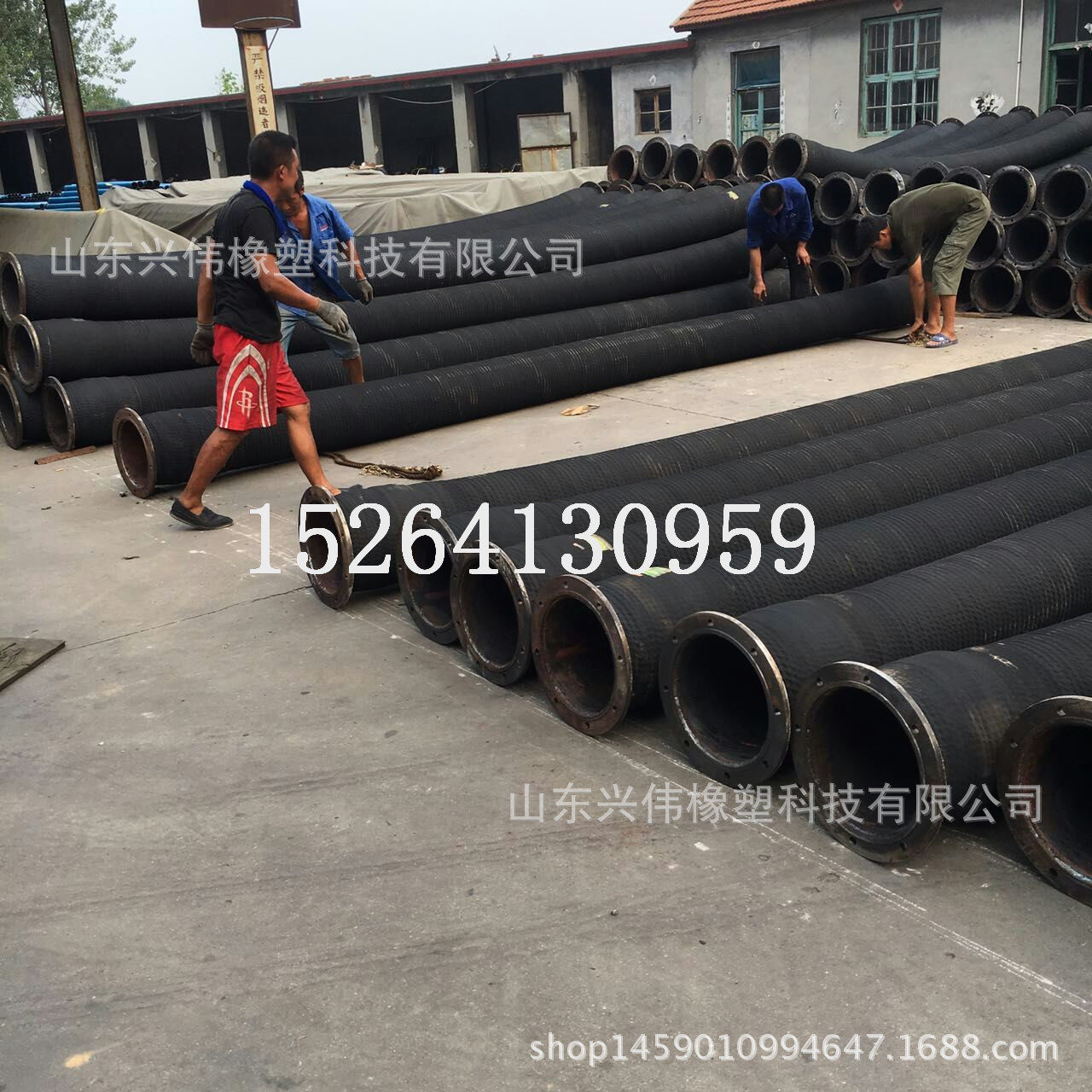 500mm输水吸排泥耐磨钢丝骨架胶管 20寸大口径法兰钢丝骨架胶管