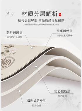 中免式茶几护桌布洗防油防HLZ水方形八仙桌面保垫方桌感餐桌新垫