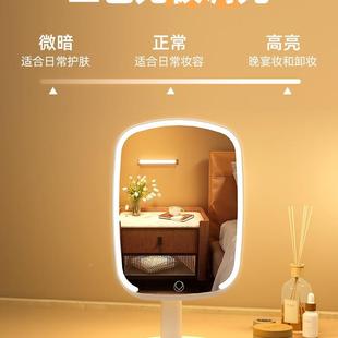 202新款 桌面带灯学家用床头补光镜梳妆发L ED镜706子化生妆镜台5式