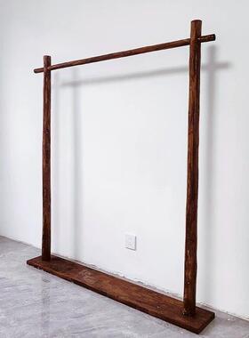 原木落地衣帽架室衣架挂衣卧架实木衣服家65619式用架子简约落地