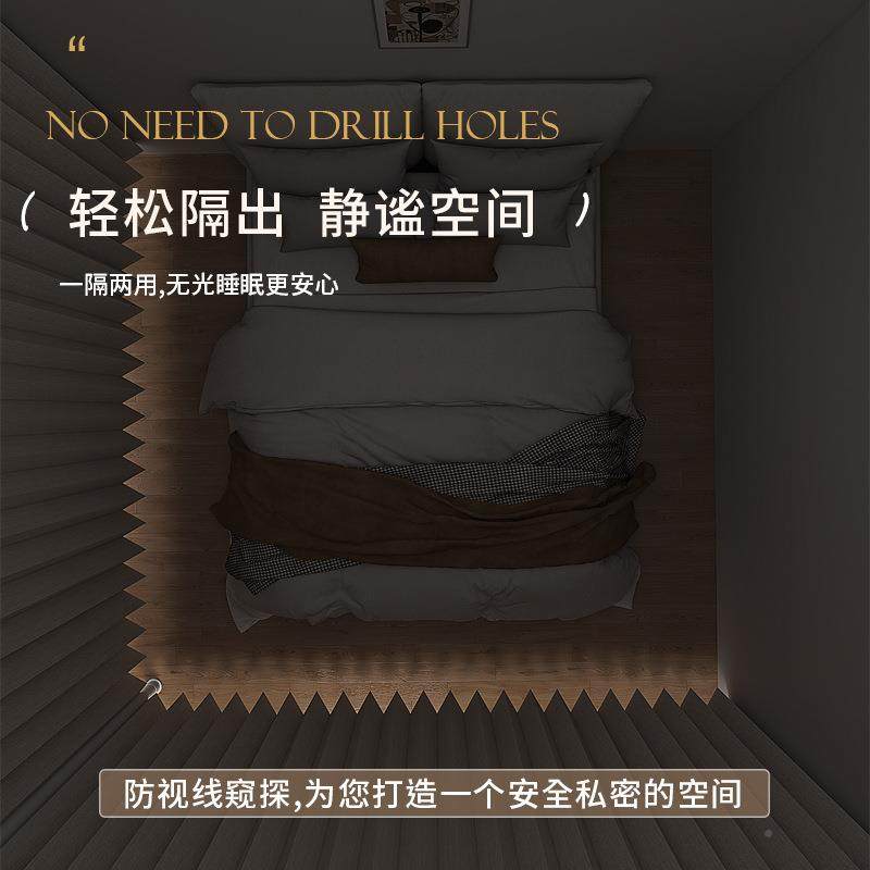 顶天断帘一房变隔两房客F98597JS厅做房间地分割围床位遮立挡布帘