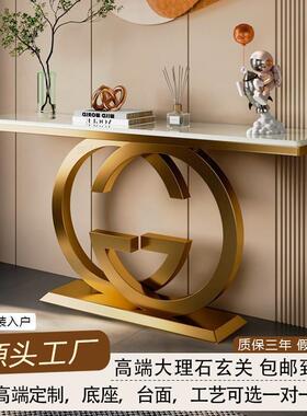 HMAAM-代墙AG1830高端玄关柜入户轻客奢风71471靠玄关桌现简约厅