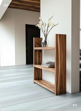 老实木复古木架落地柜中古陈11619列架客厅卧书室实木置物架阳台