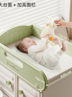 婴儿多床飘窗26441尿布台可移动新生儿理台抚触护尿布功能换一体