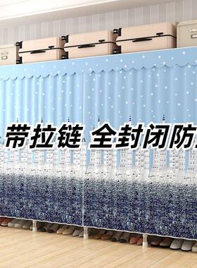 简易衣家柜用室钢管布出租房加粗加厚宿收纳IXY结舍实卧耐用