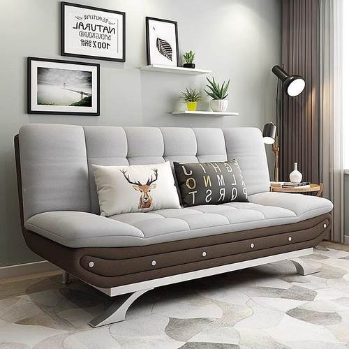 艺多功能沙发床折叠用双人两床经济型出租HZP房小户型网红布小可