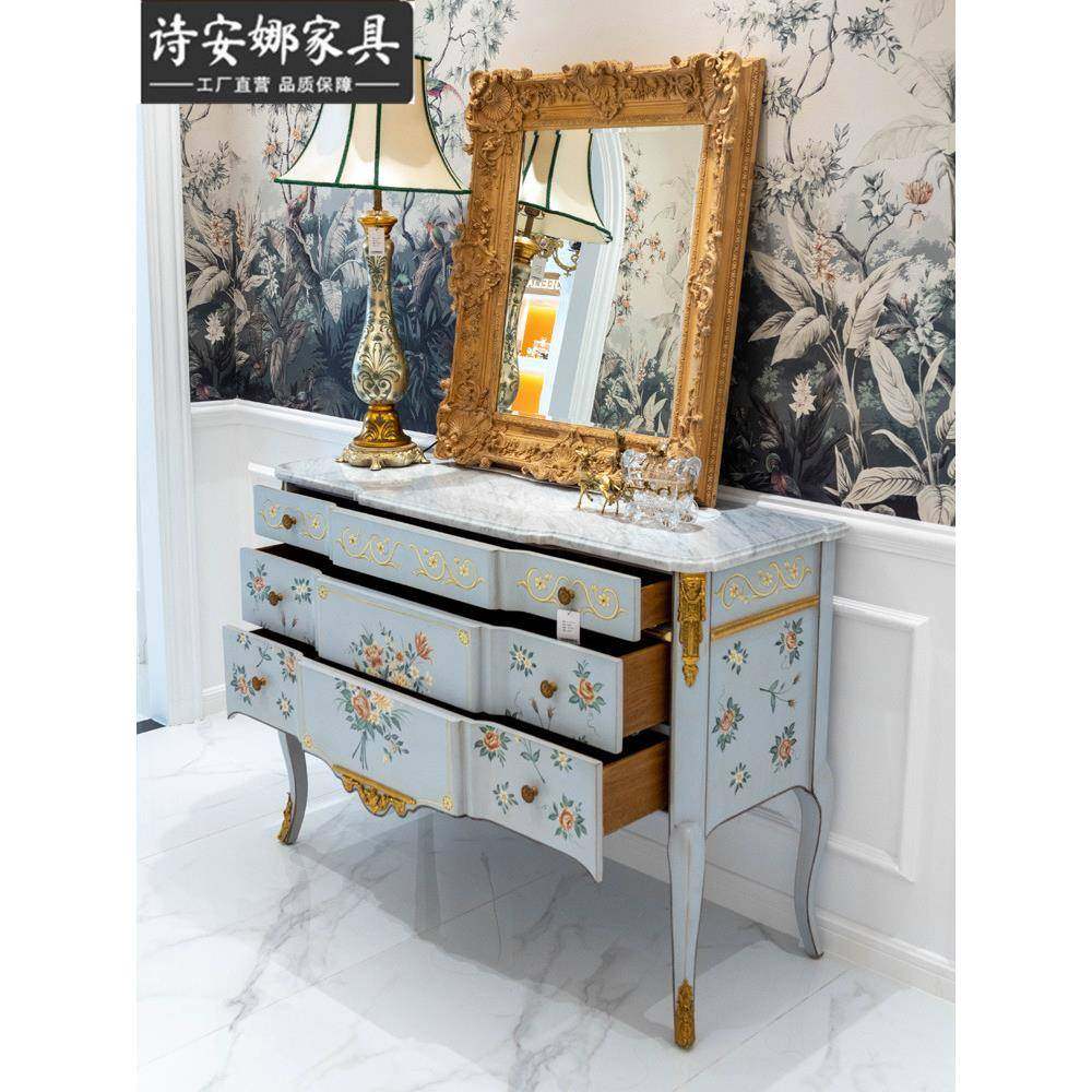 欧式实木客厅储奢物柜法式精美华关彩绘83676门厅玄柜,住宅家具,玄关台,淘宝优惠券,粉丝福利购,淘宝优惠卷