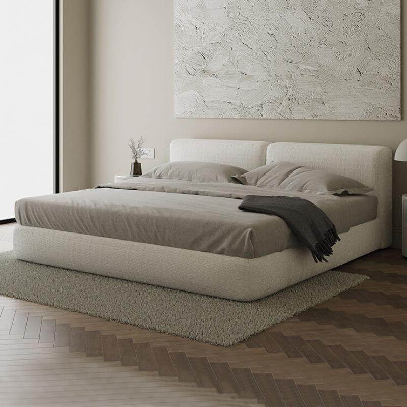 意见详图卧式极简科技布轻布艺床现代奢主网泡红芙榻榻米床齐边床,住宅家具,皮艺床,淘宝优惠券,粉丝福利购,淘宝优惠卷