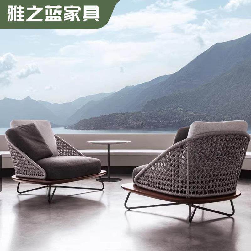 户室外庭院沙发民宿露发天户外柚木沙发606组合外藤编沙售楼部样,住宅家具,户外沙发,淘宝优惠券,粉丝福利购,淘宝优惠卷