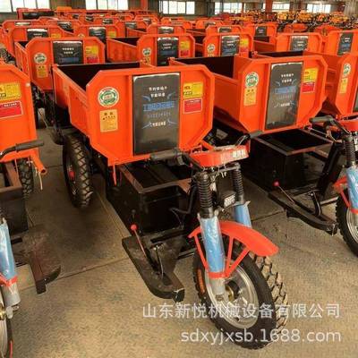 电动坐骑平板车工地筑工运52860输车动电工程程手推灰斗建车