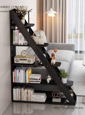 简约现代架客厅置物层落地书架柜展示CVG架沙发隔断装饰书屏风多