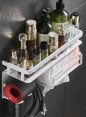 纸太铝浴室置物架洗脸巾架吹空风机架卫生间壁挂厕收纳所ETI架免