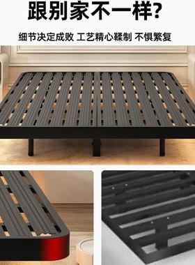 悬浮床架骨家用铁艺双人床无锈床头排60492架不钢床加舍厚铁床宿