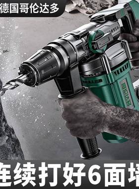 国电QBR锤电镐两用多用混凝土工业级击钻德工率大功电钻家冲用专