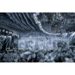 款铃兰MEC花路引置10空头新花蕾吊灯婚礼布挂件舞台装饰婚庆中吊