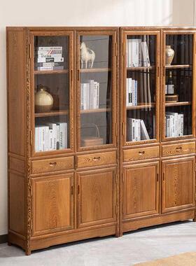 鸡翅木柜展示柜27100仿防尘书架办公室中式实木中储式书橱书古物