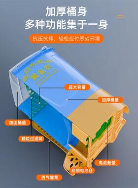 背负式电动施肥器农用功能肥机后背多式全自撒RZT动肥撒料投饵机