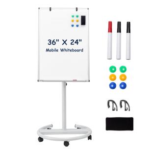 可调节高性度白板圆盘支架移动吸式512白板办公会议轮滑磁磁白板