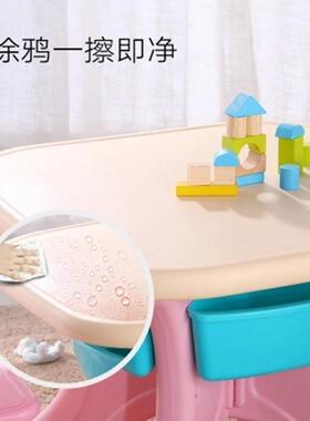 厚儿童餐桌椅XCZ幼儿桌椅加儿童园桌椅宝宝桌椅儿童桌子塑料