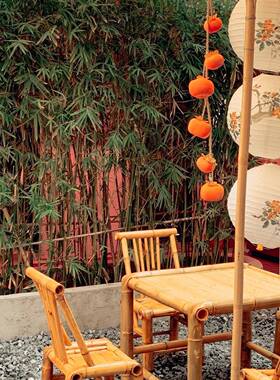 竹桌椅套件户外26321庭院竹炉桌椅组台合室野外阳民宿休闲围外煮