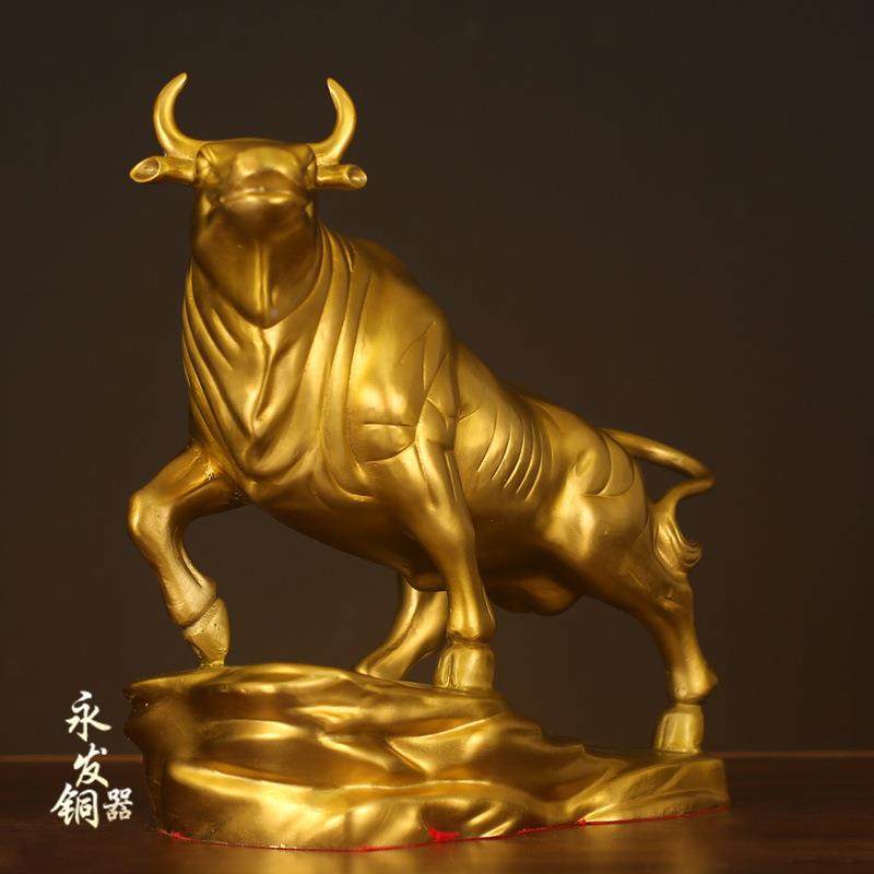 铜牛摆工艺品全TTO铜牛转财乾坤件工桌艺装饰品招办公室客厅生肖,家居饰品,装饰摆件,淘宝优惠券,粉丝福利购,淘宝优惠卷