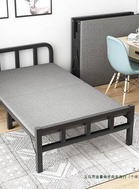 折2叠床单17018室人简易床便携式1.米加粗加固午睡小床办公免安装
