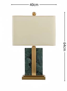 代简约创意理石台美式灯IMT酒店卧大室客厅书现桌床头柜五金装饰