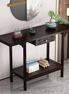 新中式玄关桌关CXP玄台入户正对门轻奢装饰靠墙供桌家香用案条柜