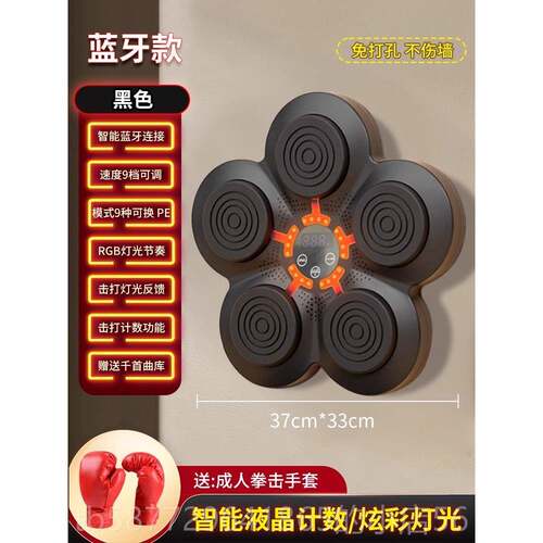 正品智音乐能训击机电子拳击墙靶家用练器材反应靶拳打节奏悬挂式