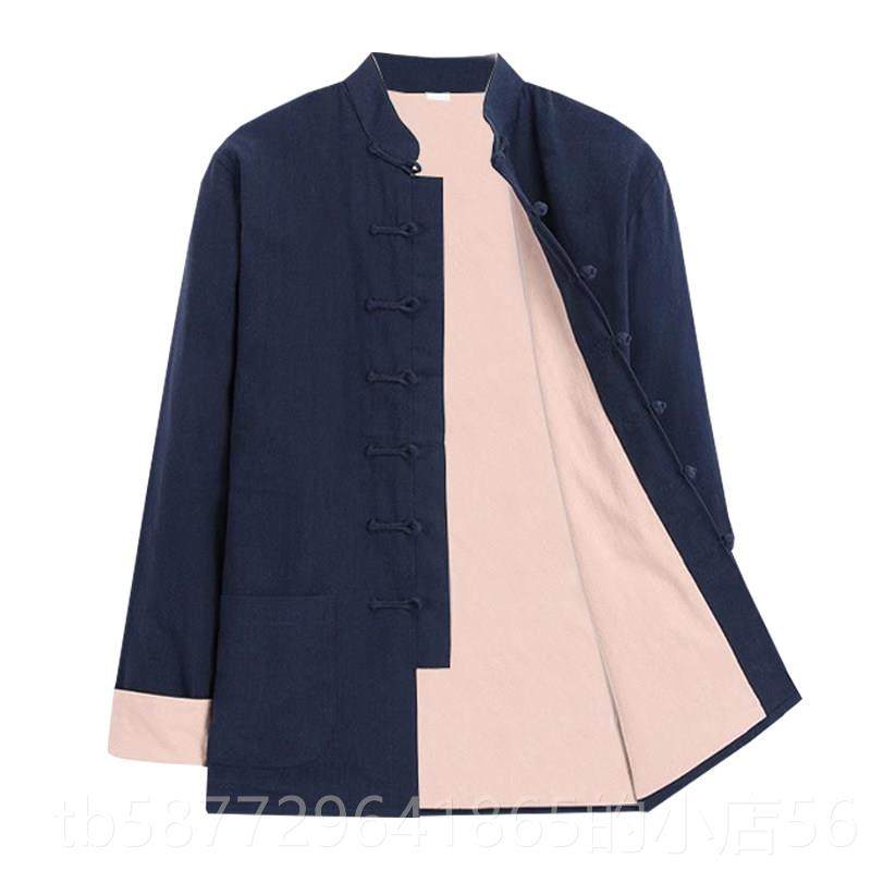 正品夏季棉麻中女国风短唐装男新中式汉服衬衫覆古扣盘居袖士服太,男装,唐装,淘宝优惠券,粉丝福利购,淘宝优惠卷