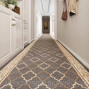 正品走廊地毯家庭通道条防酒店廊全尺滑寸定入制门走进地板垫
