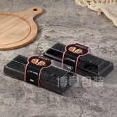 3粒爆浆芝士肉松小贝雪媚娘泡芙透明盒西点高端吸塑蛋糕盒