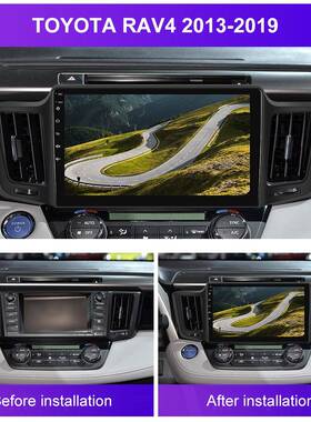 用于丰田RAV41319大屏车载Car适p-l车663ay安卓导航仪汽中控一体
