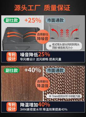 移动工业冷风机水HPA空调扇用环扇保大型商殖养场工厂风单冷一体