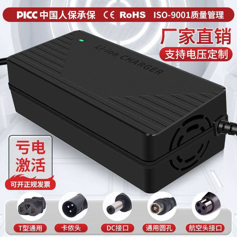汽车电瓶充电器12V磷酸铁锂电池充电器通用14.6V10A全自动大功率