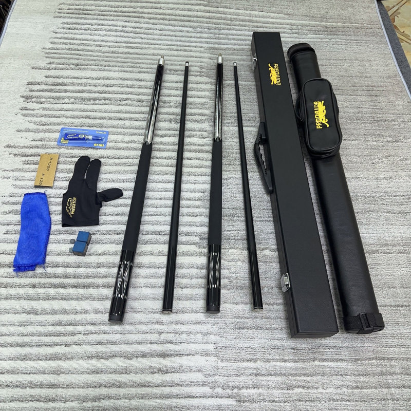 奥秘美洲豹黑科技碳素台球杆桌球
