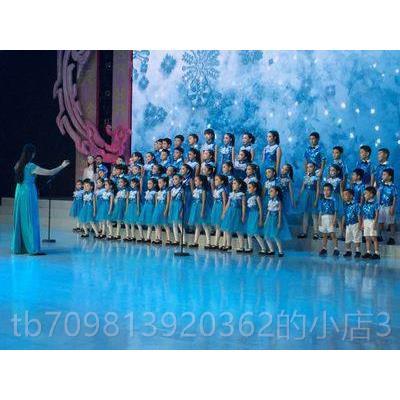 高档儿童合唱演服中小出学生集体诗朗诵表演台服六演出服舞舞蹈服