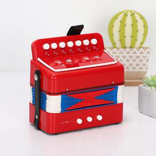 高档迷你儿童手风琴 益智乐器玩乐早教日礼节物 具音7键贝司17键